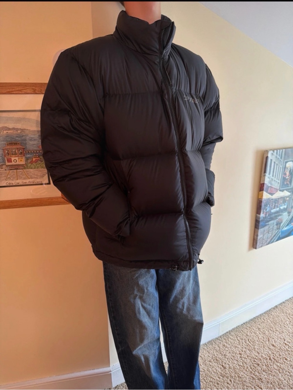 Men's SPYDER Black Puffer Jacket - Insulated Winter Coat